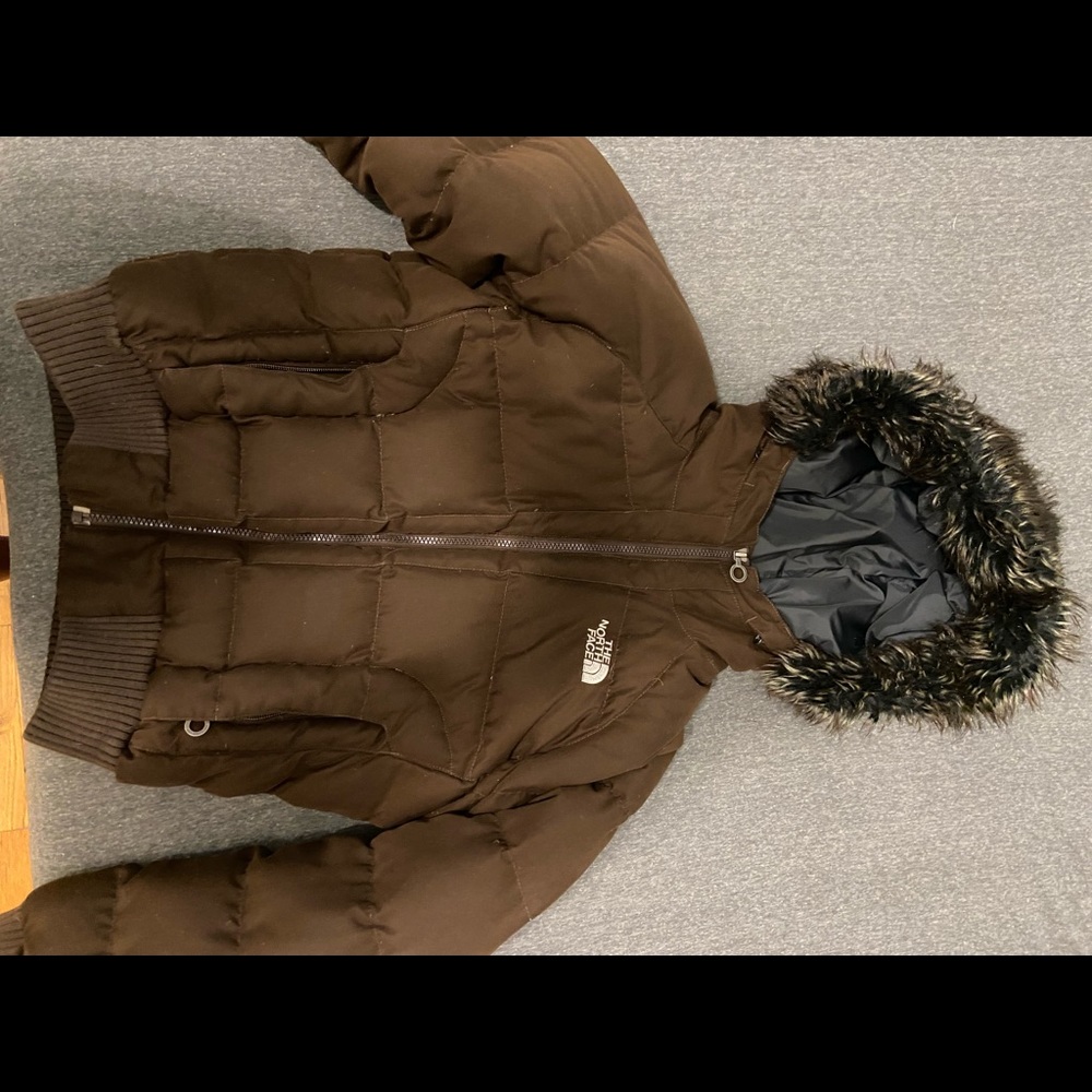 THE NORTH FACE BROWN PUFFER !!!!